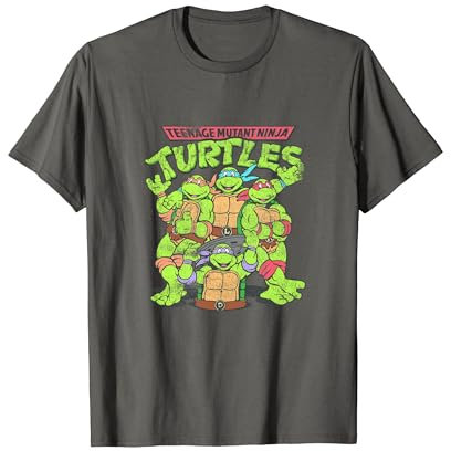 Teenage Mutant Ninja Turtles Klassische Gruppenpose T-Shirt