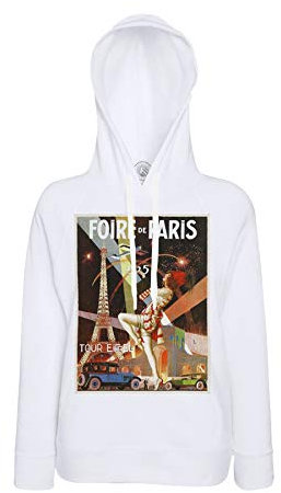 Fabulous Hoodie für Männer Art Deco Pariser Messe Antikes Poster Vintage 1925