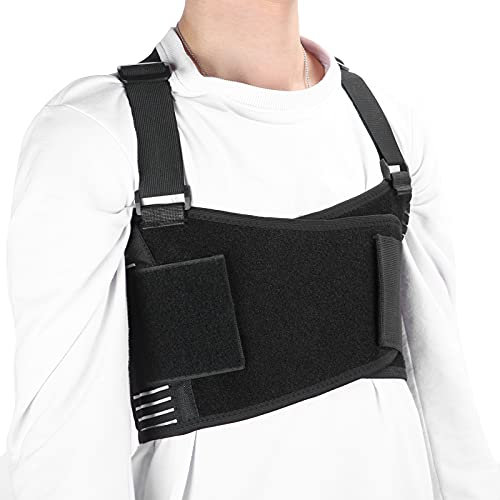 Brustkorsett Bruststütze, Elastischer Brustgurt, Unisex Herren Damen Brustschutzgürtel Atmungsaktive Kompression und Unterstützung Gebrochener und Postoperativer Rippen