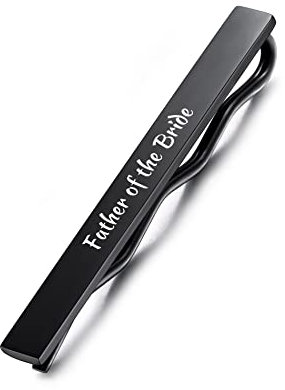 OTXIXTO Personalisierte Schwarz Krawattennadel Bar für Mann Edelstahl Schmuck Business Hochzeitsgeschenk