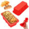 2 Pcs M Taille Moule a Cake Silicone Rectangulaire Moules à Pâtisserie,Moule à Pain AntiadhéSif Silicone de Qualité Alimentaire,Moule en Silicone pour Gâteau Pains Résistant Chaleur Pro -16.5x8.5x5cm