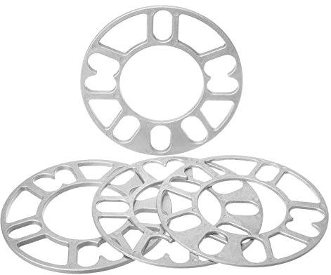 4ST Radabstandshalter Unterlegscheiben Platte Legierung Aluminium, 4 Löcher 5 Löcher 6 Löcher Universal Distanzscheiben Befestigungsscheiben, Verbreiterte Spurverbreiterung 5/8/10mm Dicke (8 MM)