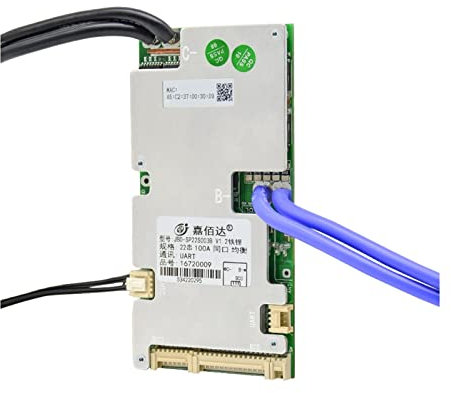 Batterie BMS Board Module Smart BMS 6S 8S 12S 13S 14S 16S 20S 21S Mit Bluilt-in Bluetooth 100A Balance Board, Uart-Funktion for E-Bike Lifepo4 Akku Balance-Funktion (Color : Li-ion BT, Size : 6-21S