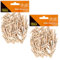 Idena 90173-Agrafes Miniatures en Bois, 90 pièces, env. 2,8 cm de Long, pour bricoler, décorer et orner, 90173