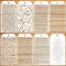 JSRQT 8 Stück Leopardenmuster Schablonen Set,Leopard Painting Stencils,Zeichnung Malschablonen Malen Schablonen Vorlagen für Holz, Boden, Möbel Wandgestaltung Deko, DIY Scrapbooking Handwerk