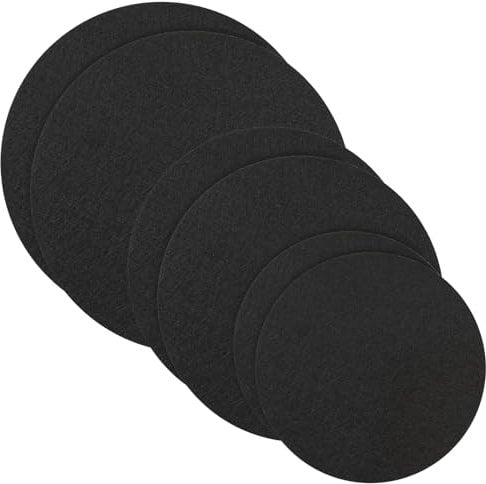 Sottovaso per piante per interni, 6 pezzi, in feltro, reversibile, assorbente, impermeabile, per giardinaggio, vasi da interni ed esterni, forniture per artigianato fai da te (10,2 cm, 15,2 cm, 20,3