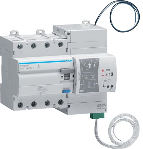 Hager CFA463SP Interrupteur différentiel, Multicolore