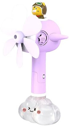 VICASKY Outdoor Summer Toys Bubble Blower Toy Plane Toys 2pcs Fan Leaf Blower Electric Purple Child Plastic Outside Kids Toys Bubble Shooting Toy Kids Beach Toys