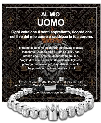 VGWON Bracciale Corona da uomo 336