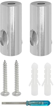 smartect Decentratore da Parete e Soffitto per il fissagio dei Cavi[2 Pezzi, Metallo] Gancio da soffitto con viti e tasselli, Supporto in superficie per il tuo progetto fai-da-te