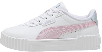 PUMA Carina 3.0 Blurry Dreams PS, Basket Femelle, PUMA White-Rose Mauve-Cool Weather,