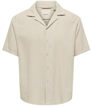 Only & Sons ONSLATHAM RLXSS Resort Linen STRUC SHI