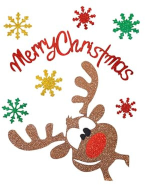 Decorazione natalizia per interni, con scritta in lingua tedesca Frozen, albero di Natale, fiocco di neve, decorazione natalizia (B, taglia unica)