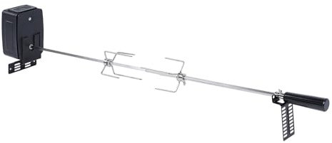 Kit girarrosto universale for griglie, griglia for barbecue elettrica con capacità di carico di 15 kg con motore, asta esagonale for spiedo da 30,3 pollici, kit for grigliare automatico in acciaio ino
