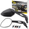 Area1 Universal Motorrad Rückspiegel Paar e-geprüft 2x M10 Rechtsgewinde + Linksgewindeadapter, passend für z.B. Duke, SMC/R Z900 Z750 Z650 Z500 Z125 ER-6N MT07 MT09 MT125 CB F Hornet Monster (V1)