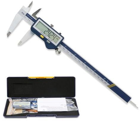 HADECOLL Digitaler Messschieber mit Bluetooth 8 Zoll/200 mm Messwerkzeug, Zoll/MM, IP54, Edelstahl, Drahtlose Datenübertragung auf Mobiltelefone und Computer,