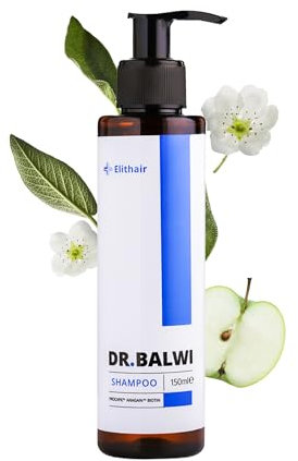 Dr. Balwi Shampoo gegen Haarausfall mit Procapil™ & Biotin – Anti Haarverlust – Haarwachstum stärken – Haarwuchsmittel Männer & Frauen – DHT Blocker ohne Silikone & Parabene – 150ml