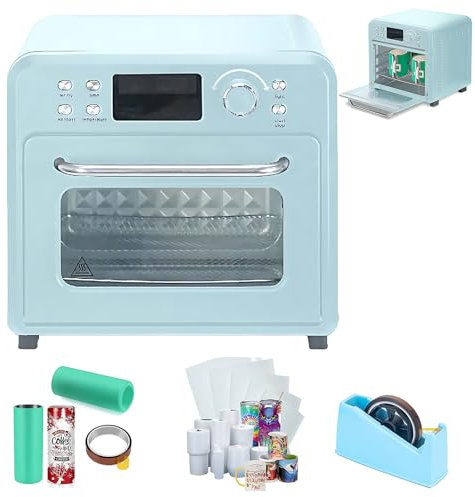 Mug Heat Press Machine with Silicone Clip & Heat Shrink Film for Sublimation Printing, DIY Custom Mugs Bulk Production