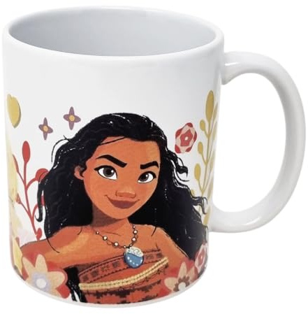 Disney Tazza Principesse Ariel Jasmine Aurora Mug in Ceramica per Colazione Merende 360ml