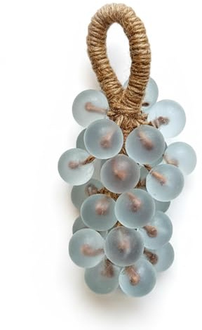 Soap on a Rope – Handmade Grape Cluster Soap | Cold-Process Vegan Bar, Hangable Bath & Hand Soap (1, Blue)