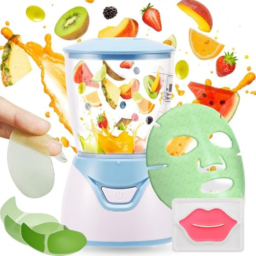 Machine à masque facial – 12,4 x 7,4 cm – Kit de fabrication de fruits et | légumes à faire soi-même – Machine de beauté spa maison | Mini machine pour raffermir l'élasticité de la peau, soins de la