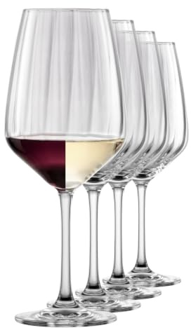 Schott Zwiesel Weinglas Blossom (4er-Set), Made in Germany | aus Tritan®-Kristallglas, für Rot- und Weißwein, brillant, langlebig, spülmaschinenfest