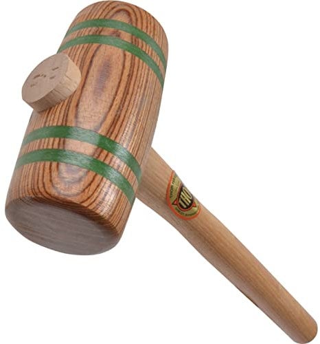 Thor 8070 - Martello cilindrico in legno di latifoglie, 7 cm