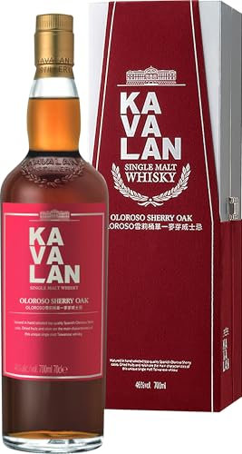 Kavalan Single Malt Whisky SHERRY OAK 46% Vol. 0,7l in Giftbox