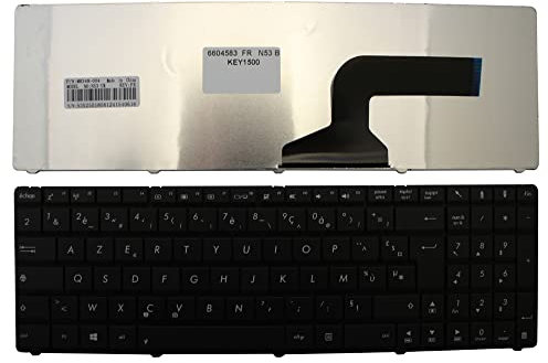 Keyboards4Laptops Française Noir Clavier pour Ordinateur Portable (PC) de Remplacement Compatible avec ASUS N53