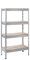 Etagère Métallique Charges Lourdes 4 tablettes en Bois 75 kg par Niveau 150 x 75 x 30 cm Galvanisé Rangement, Stockage et Etagère pour Cave, Garage et Atelier