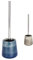 WK Potters Ceramic Toilet Brush and Holder (Blue)
