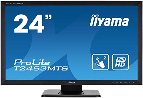Ecran iiyama 24 ProLite T2453MTS-B1 Tactile Optique (dual), FHD, VGA/DVI/HDMI/USB, HUB USB (2x 2.0), 4ms, Dual Points