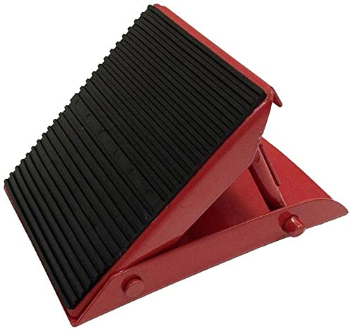 ProPlus Unterlegkeil Metall Klappbar – Radkeil für Auto, Anhänger oder Wohnwagen – Belastung 1000 kg – 130 x 80 mm – Rot