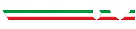 4R Quattroerre.it Stripes Strisce Adesive per Cruscotto Fiat 500 Abarth Tricolore Italia
