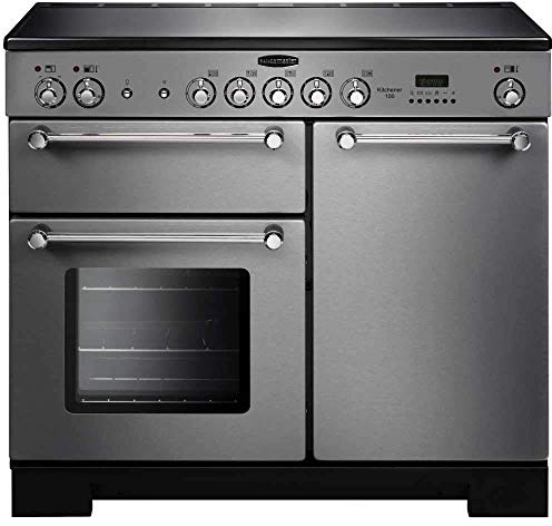 Rangemaster Kitchener 100cm Electric Range Cooker With Ceramic Hob - Stainless Steel