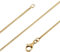 Avesano Schlangenkette vergoldet 925 Silber (1 mm) goldene Damen Halskette Gold Kette (70 cm) 101021-570