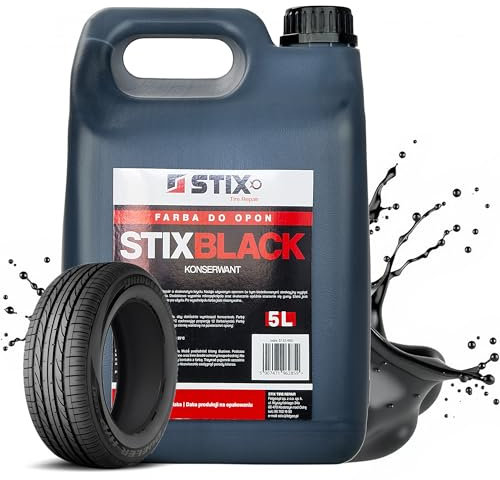 Stix Automotive Equipment Vernice per Pneumatici - Colore Nero - Concentrato - capacità 5L