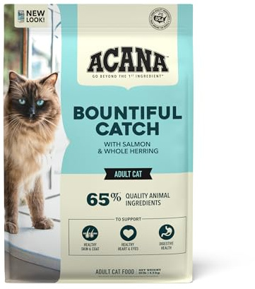 ACANA Dry Cat Food Bountiful Catch Salmon Catfish and Herring 10lb Bag