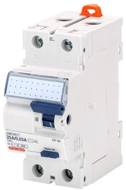 GEWISS - GWD4827 GWD4827 Interruttore Differenziale Puro, Idp Na, 2P 40A Tipo a Istantaneo Idn=0,03A, 2 Moduli