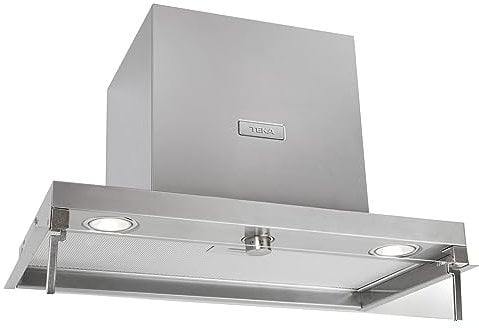 Teka INTEGRA 66750 POS - Campana Integrable 60 cm, Mando Giratorio Escamoteable, 2 Lámparas LED, Tres velocidades, Filtros Metálicos, Color Acero Inoxidable