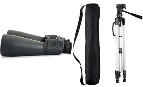Celestron 71008 SkyMaster Jumelles 25 x 70 & Amazon Basics Trépied ultraléger 152 cm avec Sac Inclus