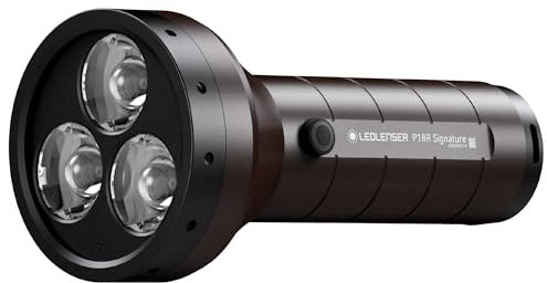 Ledlenser, P18R Signature Torcia Ricaricabile, 4500 Lumen, Sistema di Messa a Fuoco Avanzato, Luce Costante, Sistema di Ricarica Magnetica, Impermeabile, Antipolvere, Sistema di Collegamento