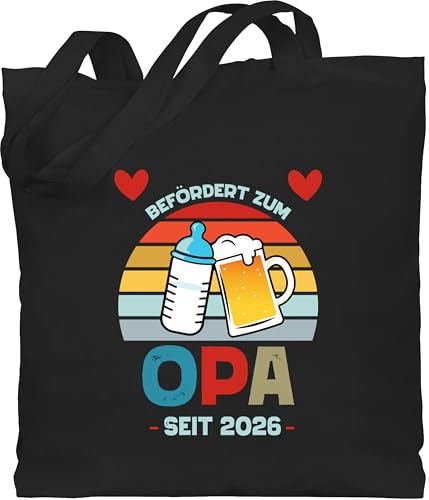 Shirtracer - Baumwolltasche - Geschenke - Befördert zum Opa - Vintage seit 2026