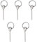 BRILLIANCE4U Zeltstift & Ring Ersatz, Zeltstangenverbinder, Aluminium-Zeltstangenringe mit 1 Stift, Zeltbauwerkzeug, Zeltstangen-Zubehör, 5 Stück