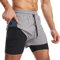 Danfiki Herren Sport Shorts Kurze Hose Schnell Trocknend Sporthose Leicht mit Reißverschlusstasche Laufshorts mit Taschen Hosen Fitness Laufhose