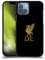 Head Case Designs Officially Licensed Liverpool Football Club Gold Logo On Black Liver Bird Hard Back Case Compatible With Apple iPhone 13