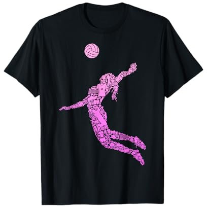 Volleyball Mädchen Volleyballerin Damen Frauen T-Shirt