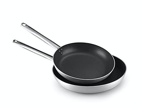 Pentole Agnelli Set di padelle in alluminio 28 cm + 32 cm