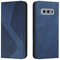Mo-Somnus Kompatibel Mit Samsung Galaxy S10E Hülle, Magnet PU Leder Tasche Flip Handyhülle, Klappbar Kartenfächer Brieftasche Klapphülle (Blau)