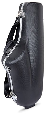 Crossrock Custodia rigida in ABS per sassofono tenore con tracolla singola - nero (CRA862TSBK)